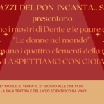 Spettacolo finale del PON “Incanta…storie” 27 giugno ore 17:30 presso la sala teatrale del Liceo Scientifico Da Vinci.